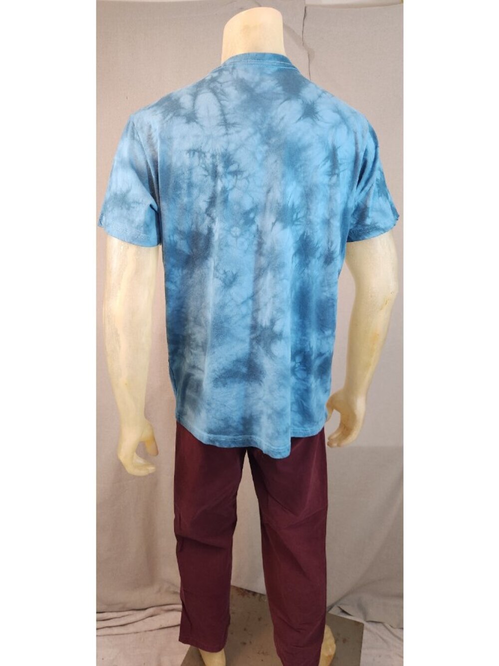 Def Leppard Rock Of Ages Tie Dyed Graphic Print LARGE Crew Neck T Shirt Top USED - Picture 3 of 5